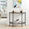 SAYGOER Console Table 2 Tier Narrow Entryway Table with Storage