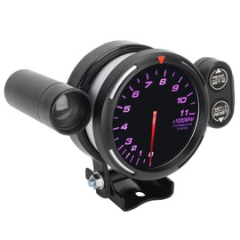Medidor de RPM del Tacómetro del Automóvil de 3,15 Pulgadas y 80 Mm, 7 Colores, Pantalla de Datos Altamente Sensible y Precisa, Esfera Fácil de Leer, Liviano, Apariencia de