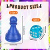 28pcs Multicolor Board Game Pieces, Game Pawns Include 24 Chess