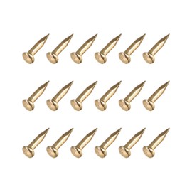 METALLIXITY Piccoli Chiodi (1.2x6mm) 200pz, Carbonio Acciaio Piccoli Materiale Chiodi - per Famiglia Lavorazione Legno, Ottone Tono