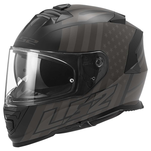 LS2 Helmets Assault Full Face Motorcycle Helmet W/ SunShield (Flag