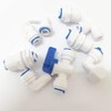 YZMSZ 3/8" O.D. Tube Fitting Blue Locking Clip Clamps for