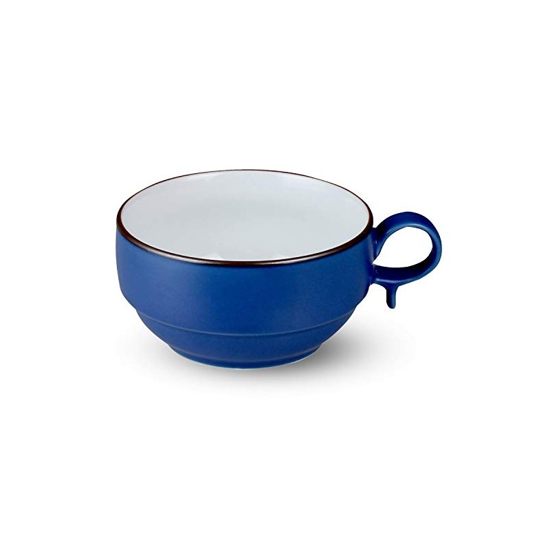 Hakusan Toki S-type Soup Bowl Small, Blue Mat, Approx. 4.1