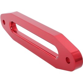 STANDOUTELROAL (Red) Hawse Style Winch Fairlead, Car Hawse Winches Fairlead for Automotive Anchor Cables ATV 3000-4000 lb Winch,4.88 inch (124mm) Mount Smooth