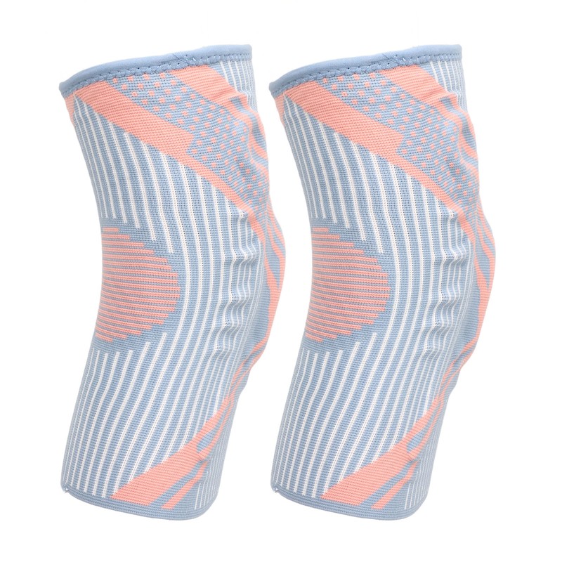 1 Pair Knee Brace Thickened Pads Breathable Mesh Silicone Spring