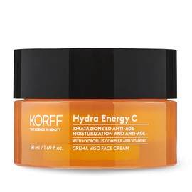 Korff Hydra Energy C Face Cream with Hydroplus Complex, Moisturising Formula with Hyaluronic Acid for Dry Skin, 50 ml