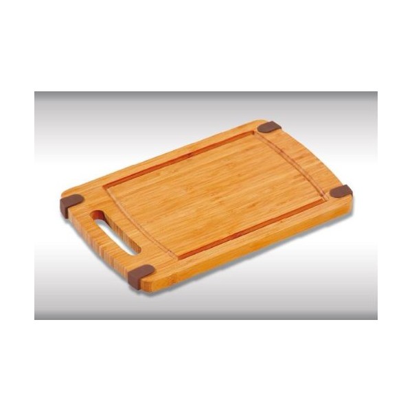 Kesper Chopping Board with Anti-Slip Stop/Kitchen Board FSC® Bamboo Wood