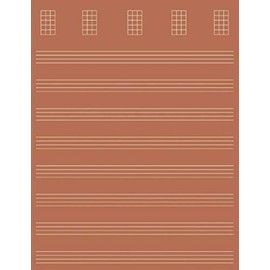 Ukulele Tab Notebook: A Tablature Book of Blank Music Sheets - Ukulele Gift for Beginners and Experienced Player – Yam Color Cover Design