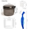 Mckkor Denture Bath Case Box, Leak Proof Denture Cups for