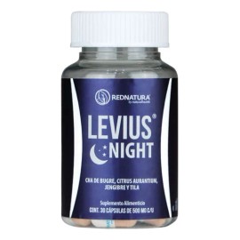 Rednatura Levius Night Jengibre Y Tila 30 Capsulas Sabor Sin Sabor
