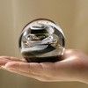 JFTOSALE 3.15in Abstract Galaxy Glass Ball Paperweight Blown Glass Art