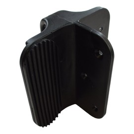 Black Nylon Polymer Gate Handle and Gate Stop | Fasteners Included | NW6143S-BK