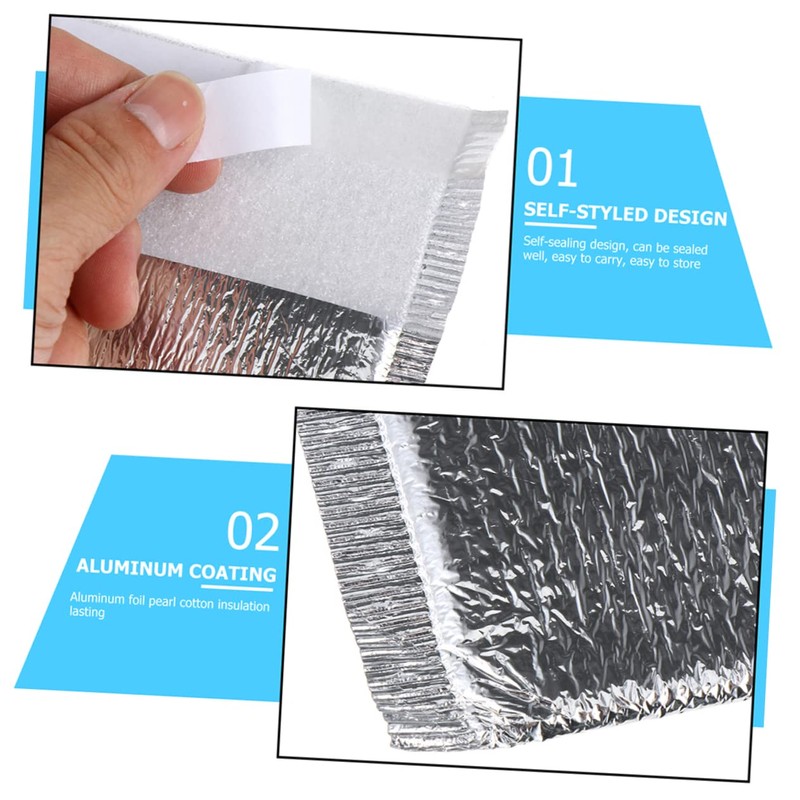 Zerodeko 100pcs Multi Function Insulated Bags Thicken Aluminum Foil Storage