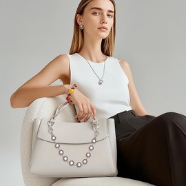 Weixiltc Bag Charm Chains, Cute Purse Extender Chain, Punk Charm Pants Link Chain for Women Girls (Silver)