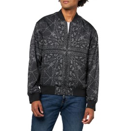 Armani Exchange Men's Bomber, Black Paisley, XX-Large
