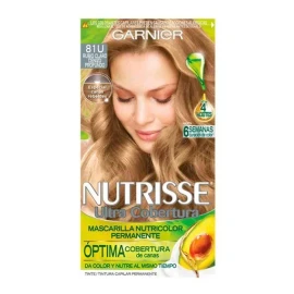 Garnier Kit Tinte Garnier  Nutrisse coloríssimos Mascarilla nutricolor permanente tono 81u rubio claro cenizo profundo