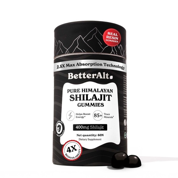 Better Alt Pure Himalayan Shilajit Gummies with 100% Shilajit |High