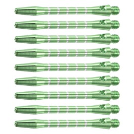 YOKIVE 9 Pcs Darts Shafts, Indoor Outdoor Aluminum Medium 2BA Thread Darts Stems Replacement Dart Accessories | Home, Club, Camping (Green, 48mm)