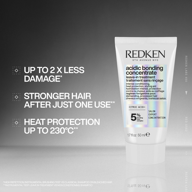 REDKEN Acidic Bonding Concentrate Leave-In Treatment, Bond Repair for Damaged