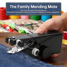 Handheld Sewing Machine for Beginners Adults, Portable Cordless Mini Sewing Machine Kit
