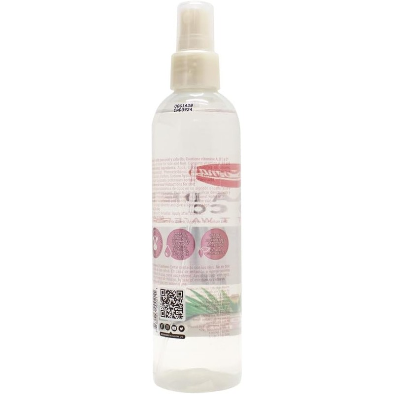 Jaloma Agua de Coco con Ácido Hialurónico, Tónico Facial, 250ml