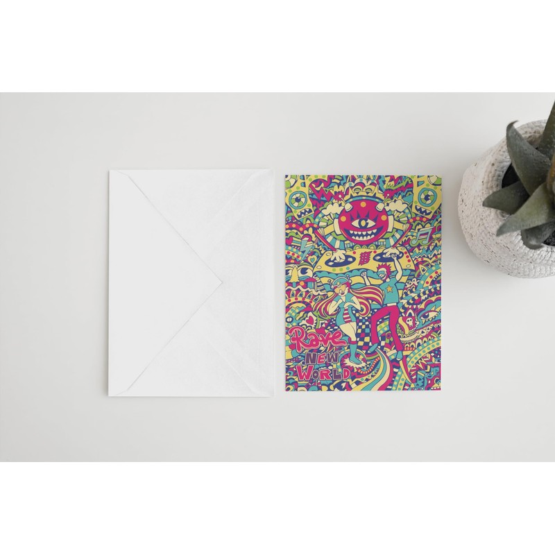 Rave Greeting Card/Birthday Card/Blank Card