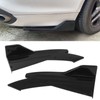 2PCS Car Rear Bumper Canard Lip Side Skirt Splitter Spoiler