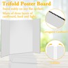 AKONEGE 3Pcs Small Trifold Poster Board, 21 x 14 inches