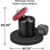 MUTUACTOR 60lb Magnetic Camera Mounting Base with Mini Ball Head,