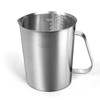 Newness Stainless Steel Measuring Jug with Handle – 3 Measuring