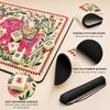 NYNPPUE Mahjong Mat 31.5 x 31.5 Inch, Non-Slip Neoprene Rubber