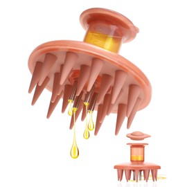 BEAUTLOHAS. Hair Oil Applicator Brush, Scalp Oil Applicator Hair Oil Dispenser Hair Growth Oil Comb with Silicon Massage TeethScalp Oil Applicator for Scalp Hair Oiling Applicator with Massage Balls