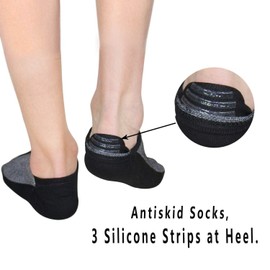 No Show Socks Ankle Low Cut Socks for Mens, Non Slip, 8 Pairs 16 Pairs (8 Pairs (White), S/M(US Men shoes size 6-10/Women size 8-12))