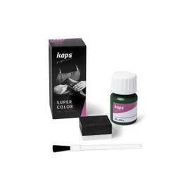 Kaps Super Color, Leather Dye for Natural Leather, Faux Leather and Fabric, Leather Dye 25 ml (133 - Dark green)