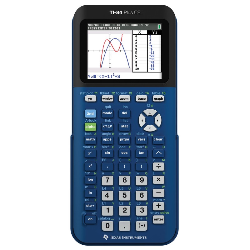 Texas Instruments TI- 84 Plus CE Denim Graphing Calculator