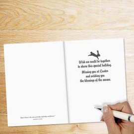 From Both of Us Religious Easter Greeting Card - Single Card, White Envelope Included, Sentiment, Scripture