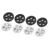 4Pcs Luggage Swivel Wheels Lightweight Flame Retardant Heat Insulation Suitcase