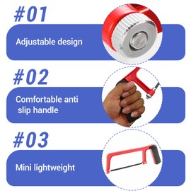 Ninnyi 14 PCS Hack Saw to Cut Metal, Mini Hacksaw for Plastic Wood Metal Cutting