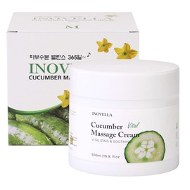 Inovella Skin Moisture Balance Cucumber Massage Cream 500g / 이노벨라 피부수분 밸런스 오이 마사지 크림 500g