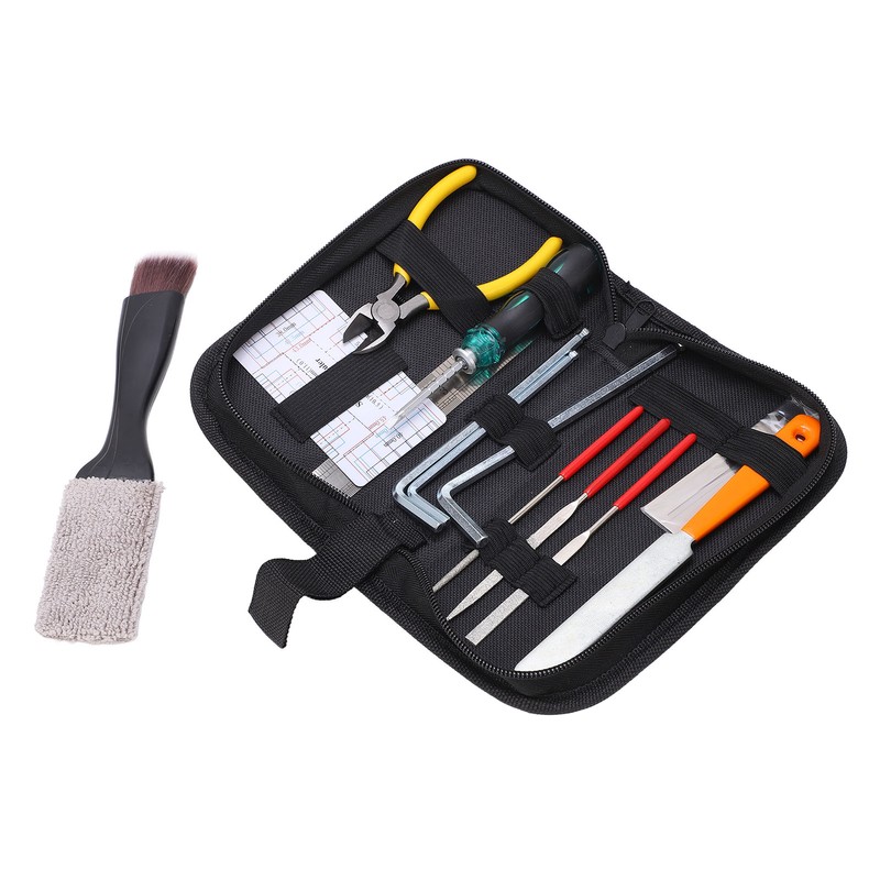 Guitar Repairing Tool Kit Maintenance Files with Carry Bag for