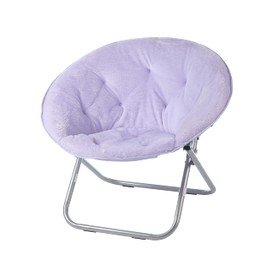 Urban Lifestyle Faux Fur Saucer Chair, Lavender