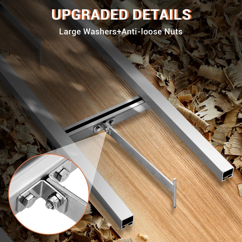 Portable Chainsaw Mill 12FT Rail Mill Guide System, Work with