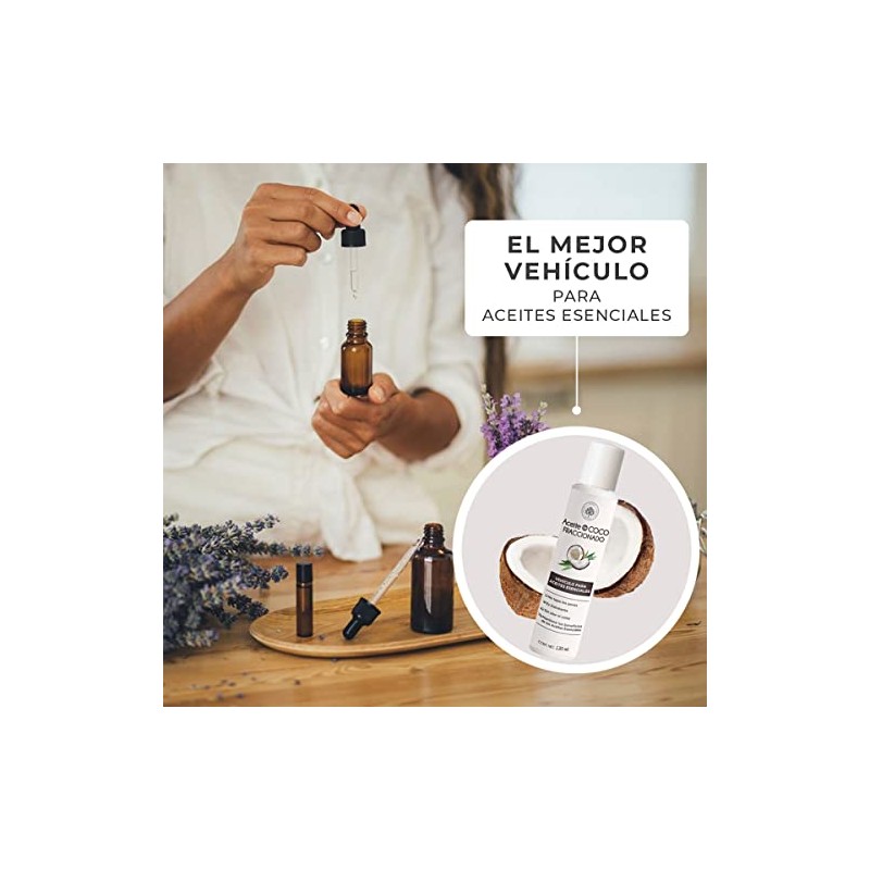 Árbora Aceite de Coco Fraccionado y Almendras para piel uñas