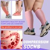 Tinojye 4 Pairs Plus Size Compression Socks,Extra Wide Calf 20-30