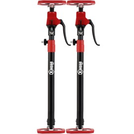 XINQIAO Third Hand Tool 3rd Hand Support System, Premium Steel Support Rod with 154 LB Capacity for Cabinet Jack, Drywall Jack& Cargo Bars, 23.6 IN-45.3 IN Long, 2 PC