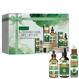 Rosemary Oil for Hair Growth Set, Improve Hair Loss & Nourishes Scalp,Hair Growth Gift Set for Denser Fuller Healthier Hairs for Men Women