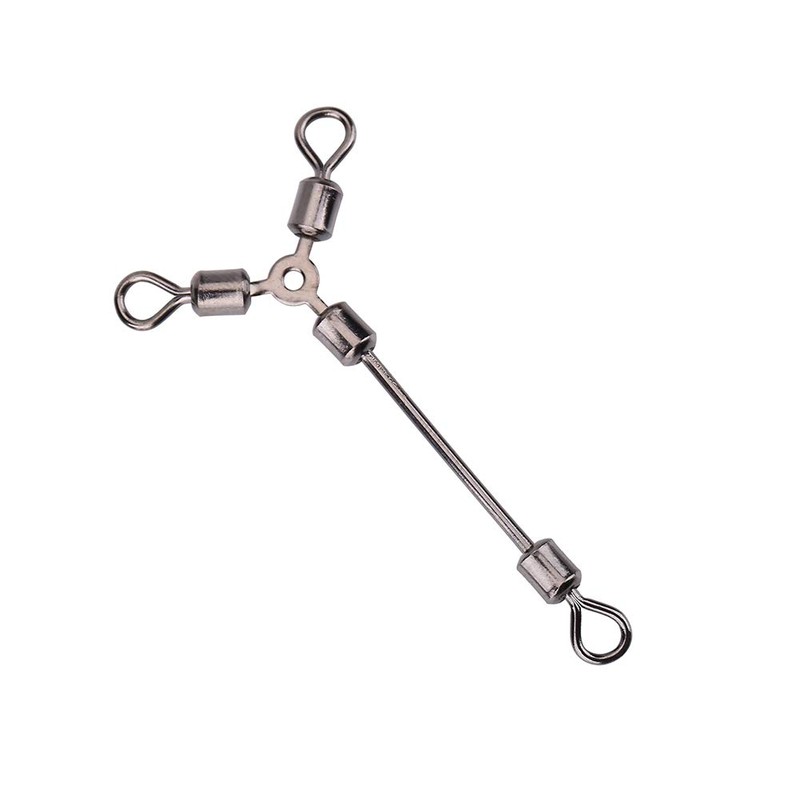 3 Way Fishing Swivels Fishing Line for Hook Swivels Connector