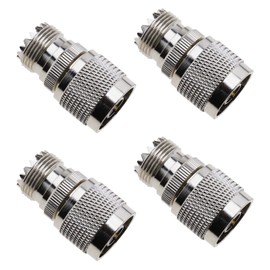 OTOTEC N-Type Male to UHF SO239 Female RF Coaxial Adapter Converter Connector for Antennas Wireless LAN Devices WiFi Radios 4Pcs