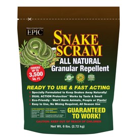 Snake Scram All Natural Granular Repellent - All-Natural, Animal, People and Pet Safe Granule from EPIC Repellents (6 lb)