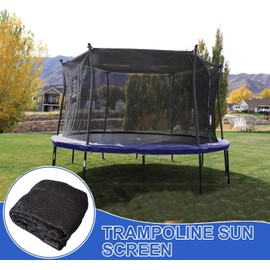Trampoline Cover, Trampoline Tent Cover UV Protection Trampoline Sunshade Canopy Covers, Waterproof Foldable Trampolines Accessories Covers Roof for 6/8 Poles Trampolines (8FT - 6 poles)